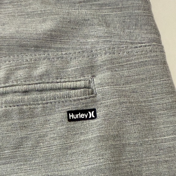 Hurley Men's Light Gray Flat Front Shorts - Picture 6 of 11